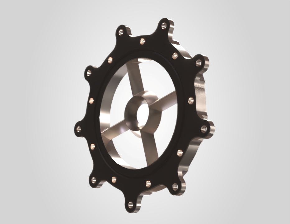 Afterburner component render showing internal geometry